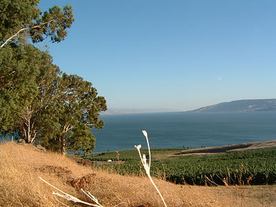 Vue sur le lac de Tibériade