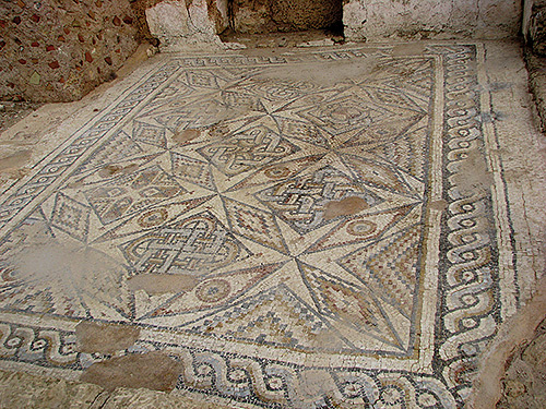 Mosaïque de la villa d’un haut fonctionnaire proche de l’hippodrome