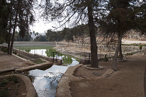 Vasque de Salomon alimenté par un aqueduc