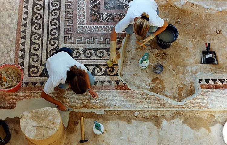 restauration des mosaïques