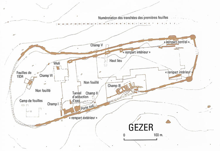 plan de Gézer