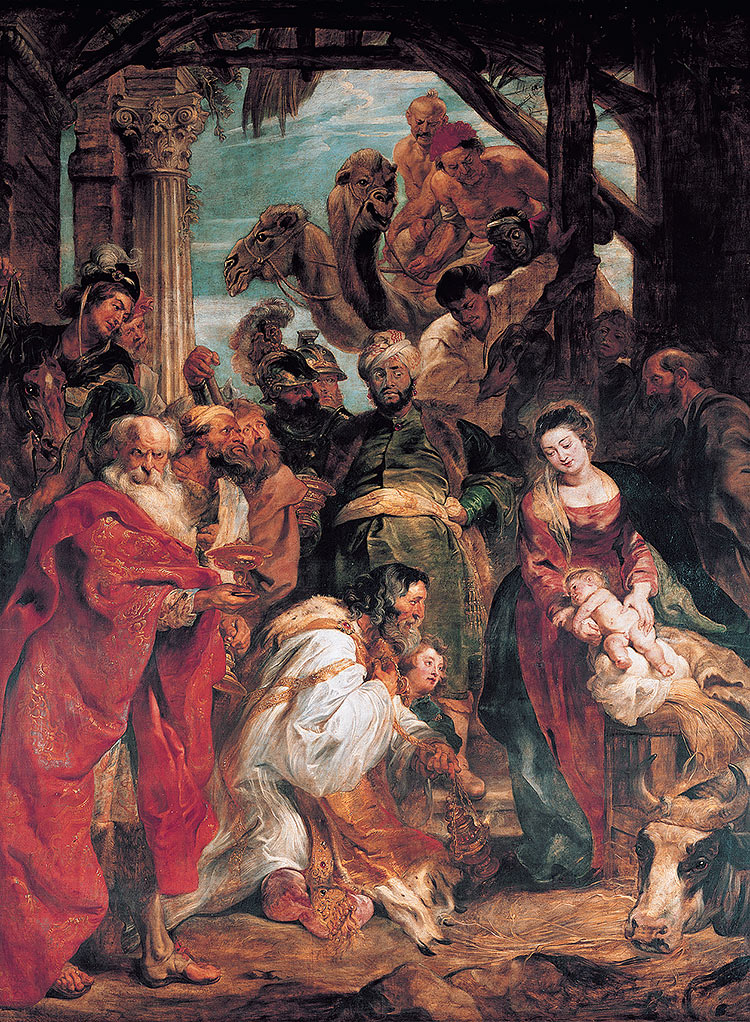 Adoration des mages selon Rubens